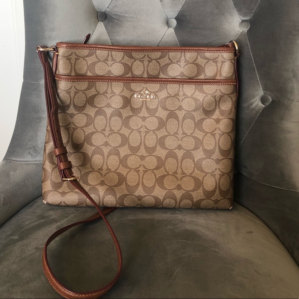 Coach File Crossbody in Signature Canvas Purse